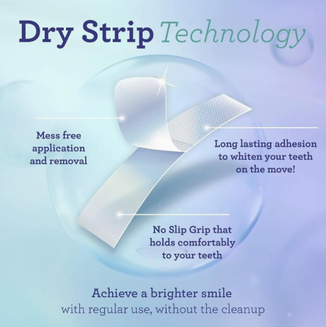 Teeth Whitening Strips Kit - 9 Treatments - Peroxide Free -Safe for Whiter Teeth - Whitening Without The Sensitivity - Dentist Formulated - Sensitivity Free Coconut Oil Mint Teeth Whitening Strips