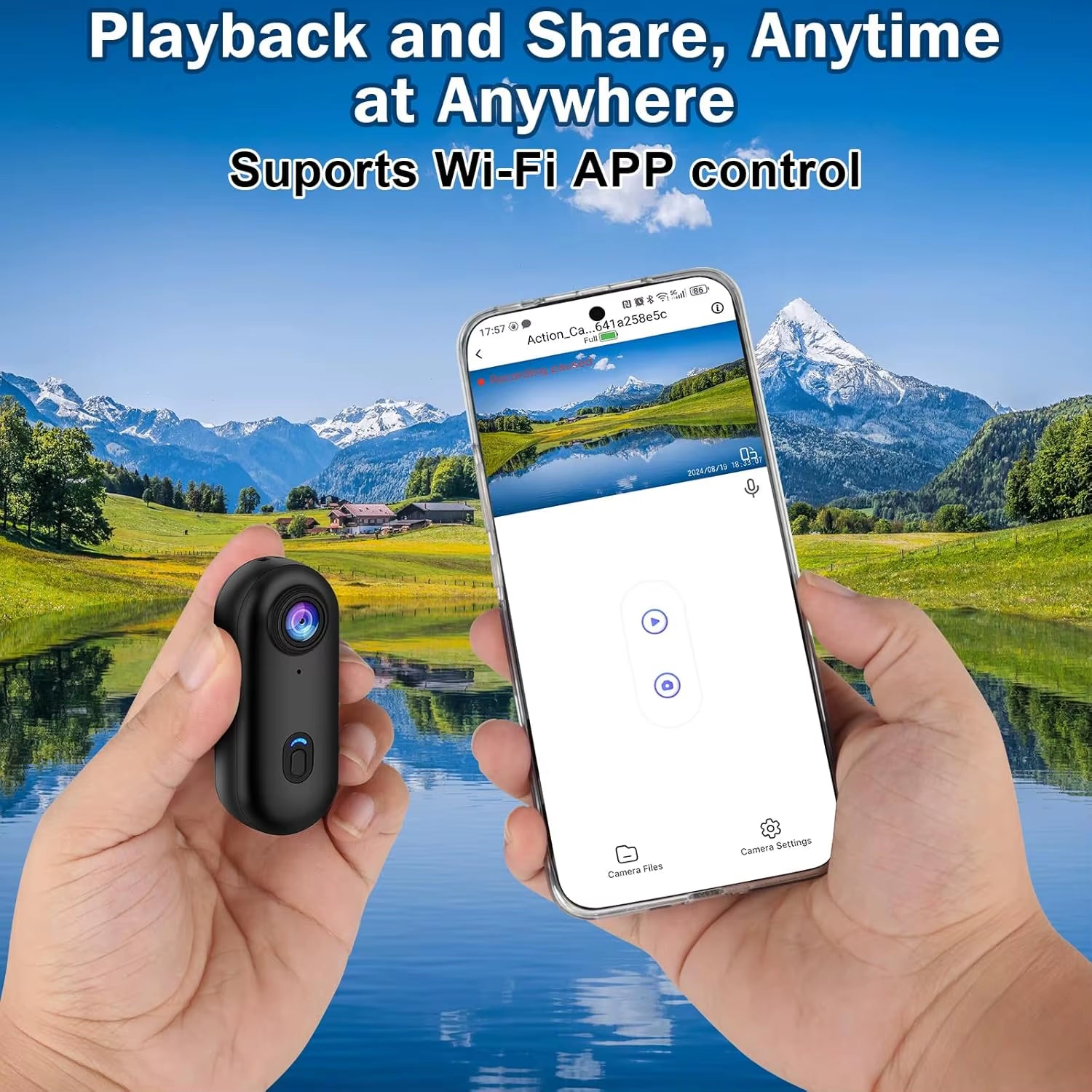 4K Vlogging Body Camera Wifi Wireless Mini Action Recorder Pocket Micro Cam Sports Travel Free Shipping Miniature Tiny HD Lens